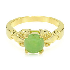 Anillo en plata con Crisoprasa imperial