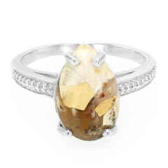 Anillo en plata con Mokaita