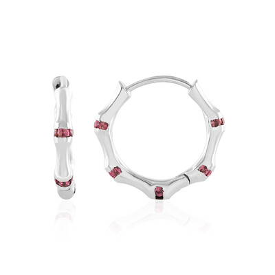Pendientes en plata con Turmalina rosa de Nigeria (de Melo)