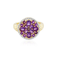 Anillo en plata con Amatista de Zambia