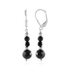 Pendientes en plata con Espinela negra