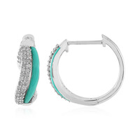 Pendientes en plata con Diamante I3 (J)