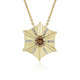 Collar en oro con Diamante champán I2 (de Melo)