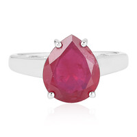Anillo en plata con Rubí de Madagascar