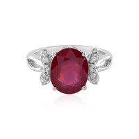 Anillo en plata con Rubí de Bemainty