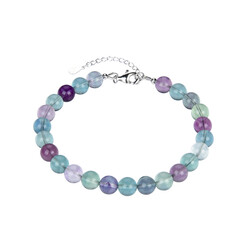 Brazalete en plata con Fluorita