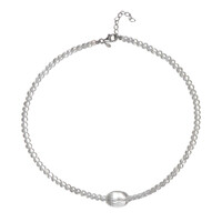 Collar en plata con Cuarzo blanco