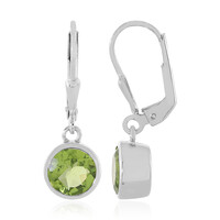 Pendientes en plata con Peridoto