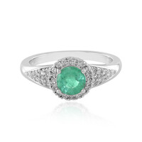 Anillo en plata con Esmeralda de Colombia
