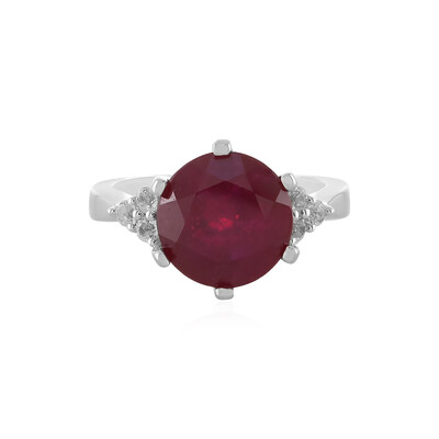 Anillo en plata con Rubí de Madagascar