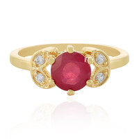 Anillo en plata con Rubí de Madagascar