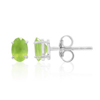 Pendientes en plata con Ópalo verde de Brasil