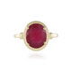 Anillo en oro con Rubí de Madagascar