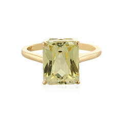Anillo en oro con Cuncita amarillo canario