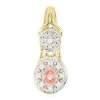Colgante en plata con Zafiro Padparadscha