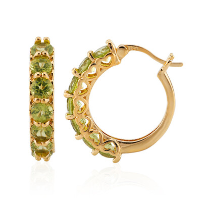 Pendientes en plata con Peridoto de Birmania