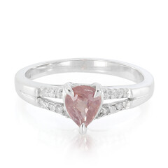 Anillo en oro con Zafiro Padparascha no calentado