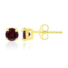 Pendientes en plata con Rodolita