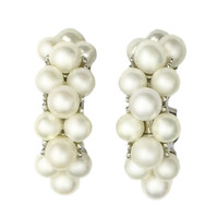 Pendientes en plata con Perla Freshwater
