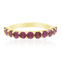Anillo en plata con Rodolita
