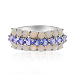 Anillo en plata con Ópalo de Australia