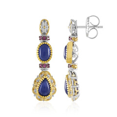 Pendientes en plata con Sodalita (Gems en Vogue)