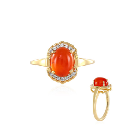 Anillo en plata con Cornalina