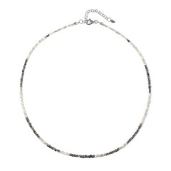 Collar en plata con Diamante plateado