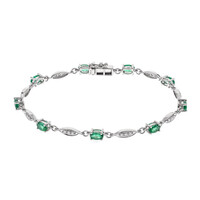 Brazalete en oro con Esmeralda de Zambia AAA (CIRARI)