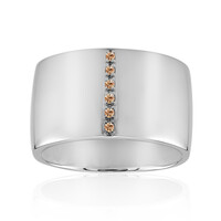 Anillo en plata con Diamante rosa de Francia de Argyle SI1
