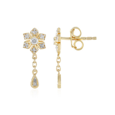 Pendientes en plata con Diamante I2 (I)