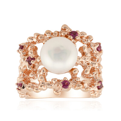 Anillo en plata con Perla blanca Freshwater (TPC)