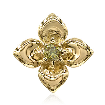 Colgante en oro con Diamante amarillo VS1 (Annette)