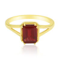 Anillo en oro con Tibetana roja (Adela Gold)
