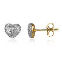 Pendientes en latón con Diamante I3 (I) (Juwelo Style)