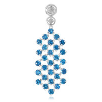 Colgante en plata con Apatita azul rey