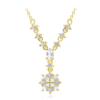 Collar en plata con Topacio blanco