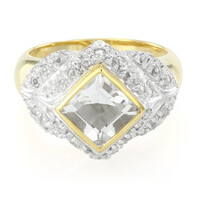 Anillo en plata con Topacio glacial