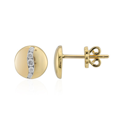Pendientes en oro con Diamante SI1 (G) (Annette)