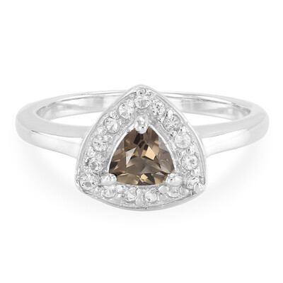 Anillo en plata con Cuarzo ahumado