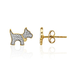 Pendientes en plata con Diamante I3 (I)
