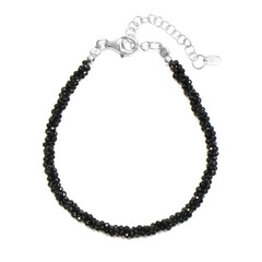 Brazalete en plata con Espinela negra