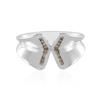 Anillo en plata con Diamante champán I2 (de Melo)
