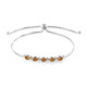 Brazalete en plata con Citrino
