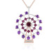 Collar en plata con Rodolita (Gems en Vogue)