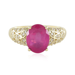 Anillo en oro con Zafiro rosado (de Melo)