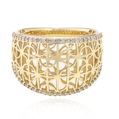 Anillo en oro con Diamante I4 (J) (Ornaments by de Melo)