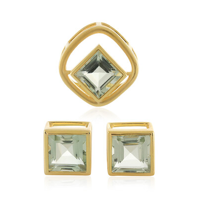 Colgante en plata con Amatista verde (MONOSONO COLLECTION)