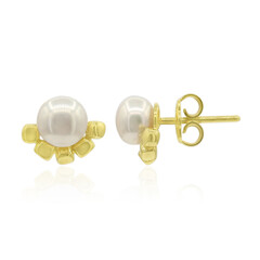 Pendientes en plata con Perla Freshwater (TPC)