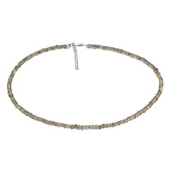 Collar en plata con Cuarzo ahumado